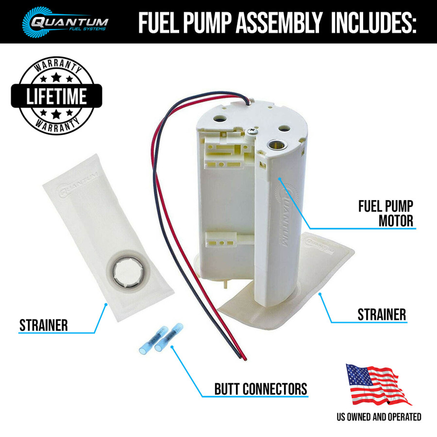 QFS OEM Replacement Fuel Pump Assembly (Front Tank) for Ford Bronco II 1989-1990, Replaces Airtex E2059MN