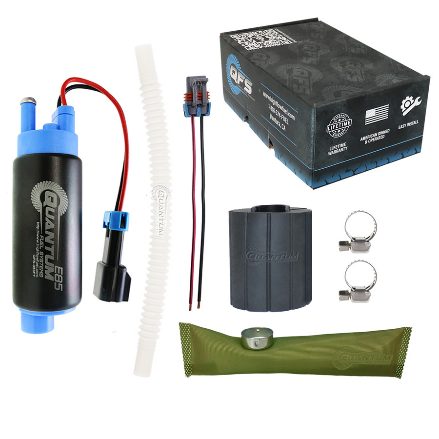 QFS Performance 340LPH E85 In-Tank Fuel Pump + Kit for Cadillac Fleetwood All 1994-1996, Replaces 11569