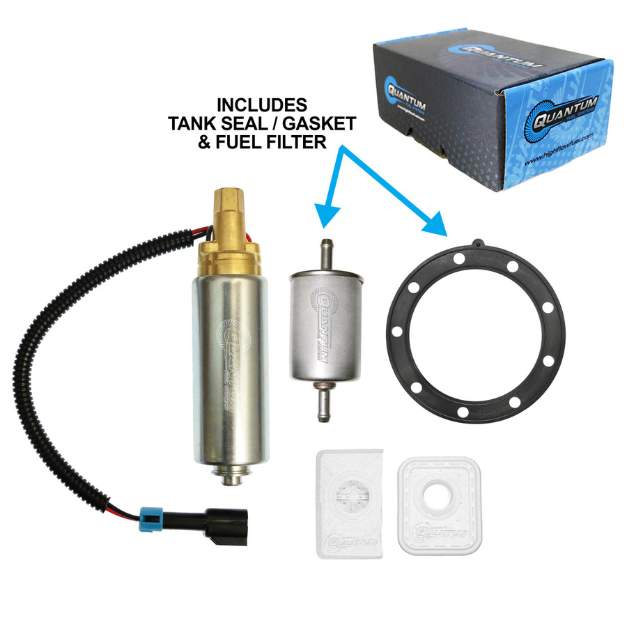 QFS Direct Replacement Fuel Pump Kit w/ Tank Seal & Filter, HFP-500DI