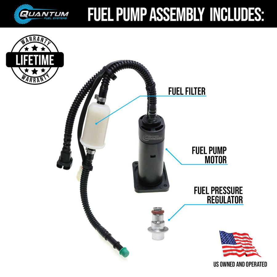 QFS OEM Fuel Pump Assembly with Regulator, HFP-A489-R