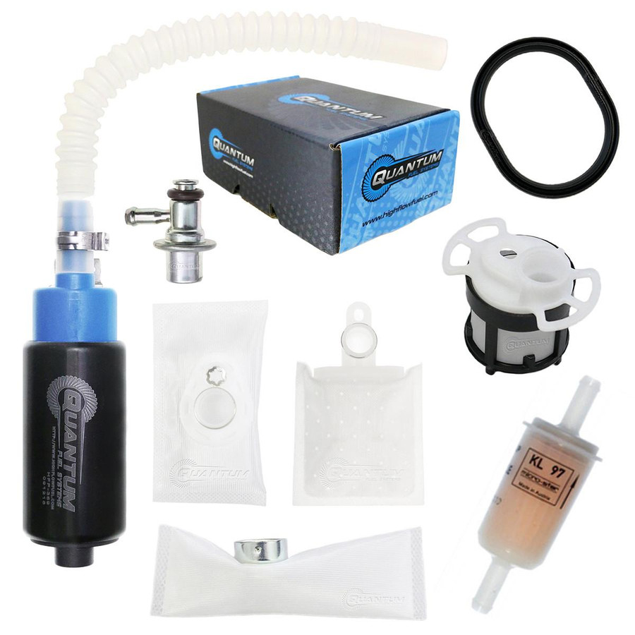 QFS Fuel Pump w/ Regulator, Tank Seal, Genuine Mahle Filter, Strainer - OEM Replacement, HFP-389-U2R5TF QFS 