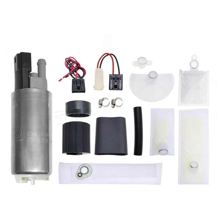 Walbro Genuine Walbro/TI 350LPH Fuel Pump w/ Universal Master Install Kit for Nissan Tsuru Austero 1.6L 1993-1997 