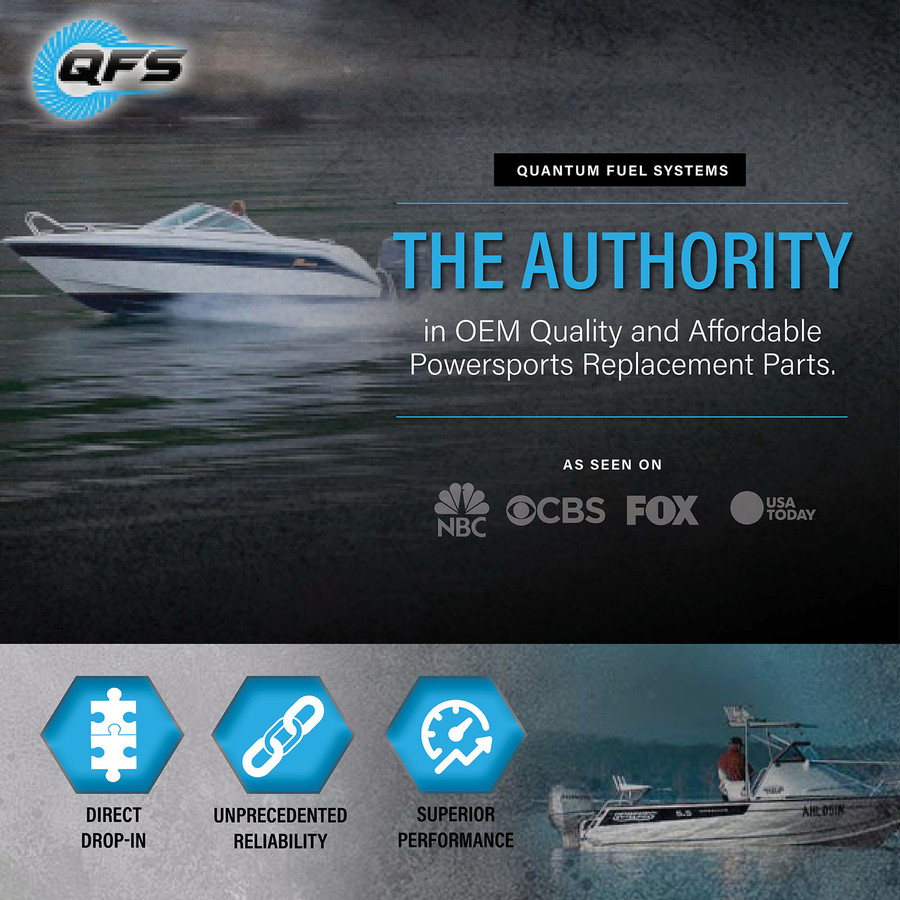 QFS OEM Replacement Marine/Outboard EFI Fuel Pump w/ Regulator, HFP-517-R