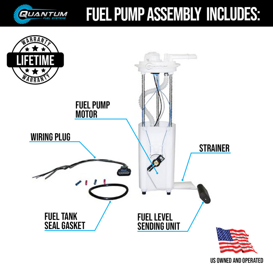 QFS OEM Replacement In-Tank EFI Fuel Pump Assembly, HFP-A88
