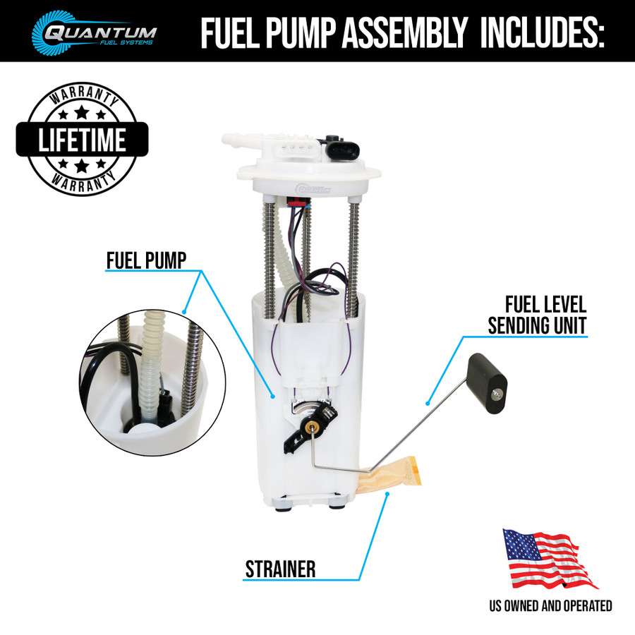 QFS OEM Replacement In-Tank EFI Fuel Pump Assembly, HFP-A91