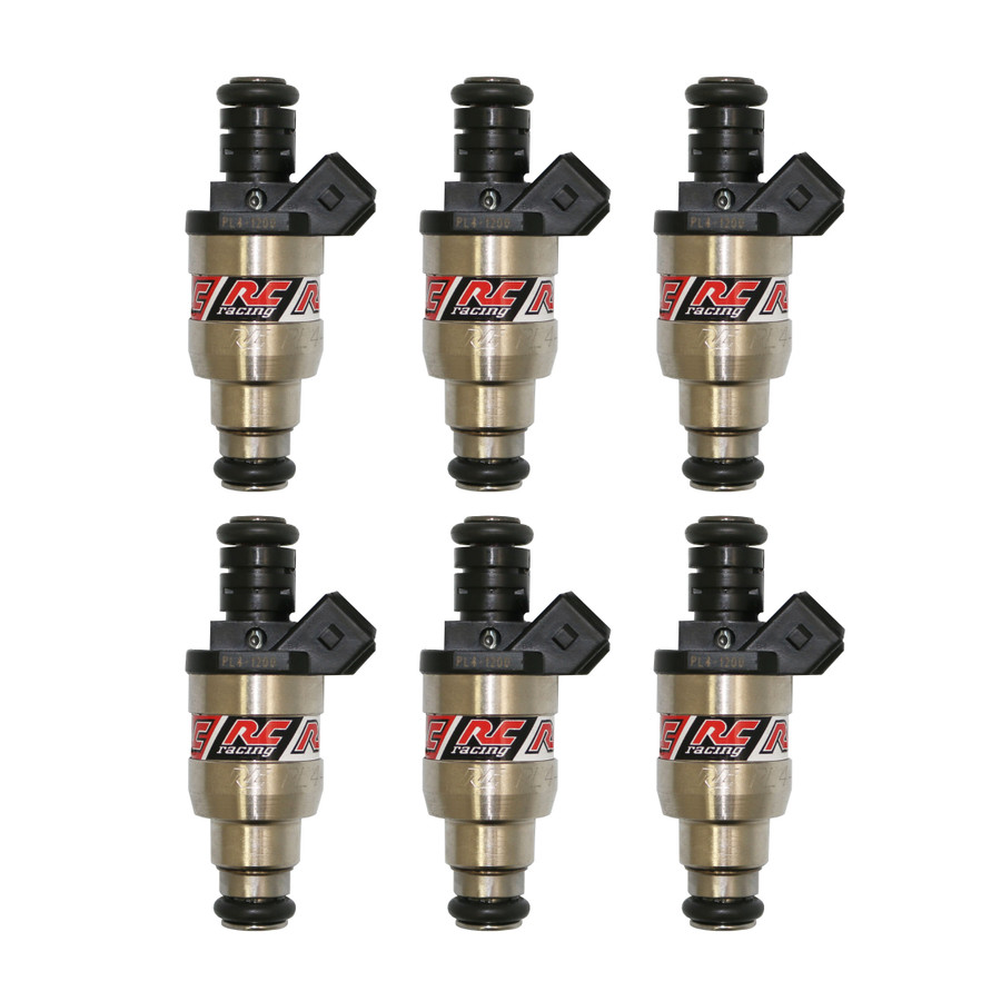 RC Engineering 1200cc Denso Style Fuel Injectors [Qty 6] for Toyota, RC-1200CC-7MGTE-6