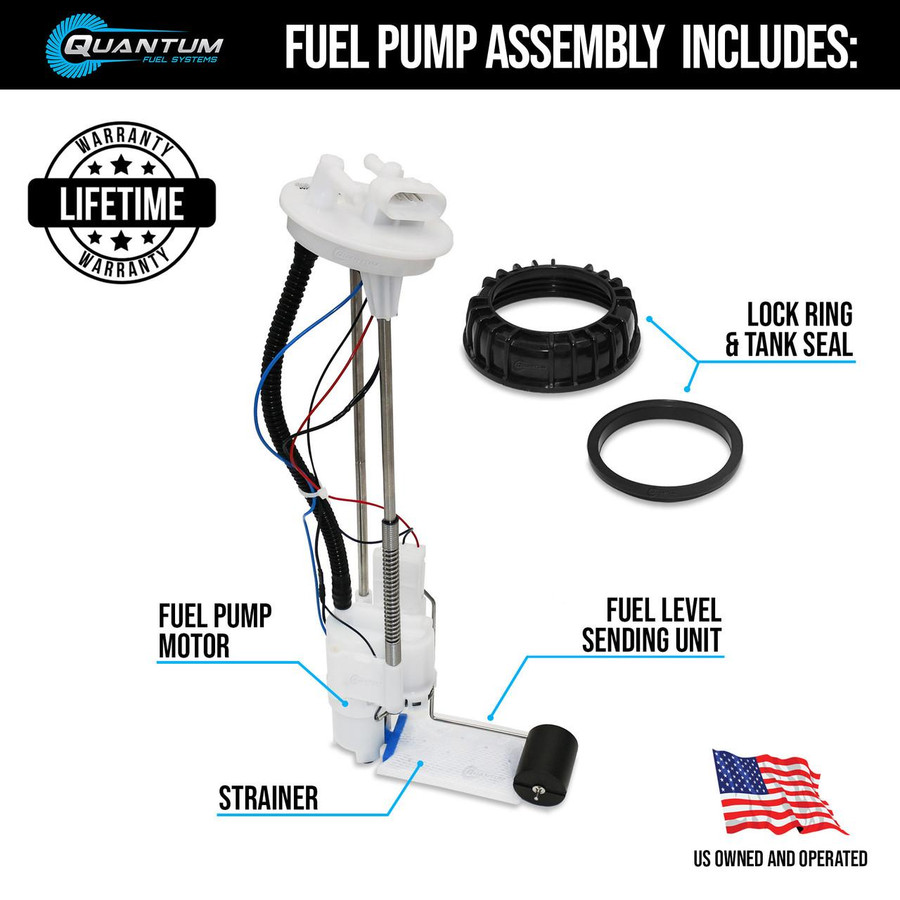QFS Fuel Pump Assembly w/ Tank Seal for Can-Am Outlander 450/570/1000 & Renegade 570 - OEM Replacement for 709000461, HFP-A237 | QFS 