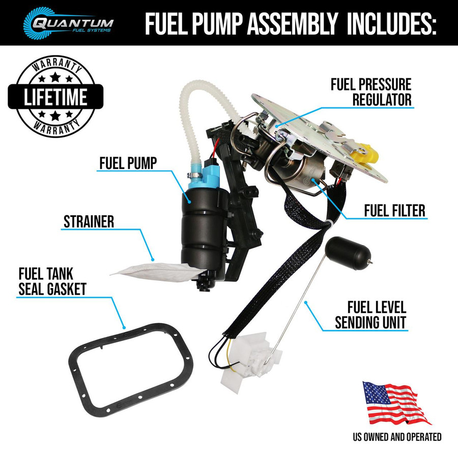 QFS Fuel Pump Assembly for 2006-2007 Harley Davidson Softail - OEM Replacement for 75132-06 & 75141-06, HFP-A265 | QFS  QFS Fuel Pump Assembly for 2006-2007 Harley Davidson Softail - OEM Replacement for 75132-06 & 75141-06, HFP-A265 | QFS
