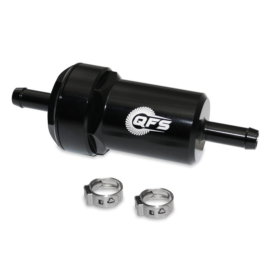 QFS In Line Fuel Filter Replacement, Reusable Performance Filter, QFS-F100 QFS 
