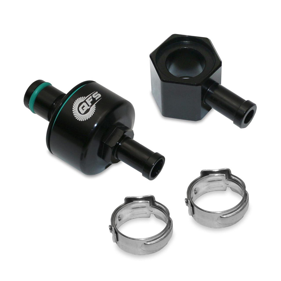 QFS In Line Fuel Filter Replacement and Tank Connector, Reusable Performance Filter, QFS-F101-TC QFS 