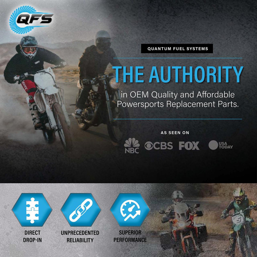 QFS In Line Fuel Filter Replacement and Tank Connector, Reusable Performance Filter, QFS-F101-TC QFS 