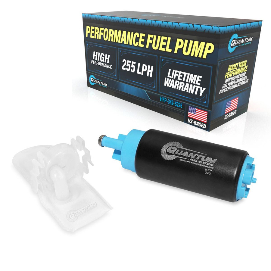 QFS 255LPH Fuel Pump w/ Installation Kit - Automotive Performance, HFP-342-S226 High Flow Fuel 