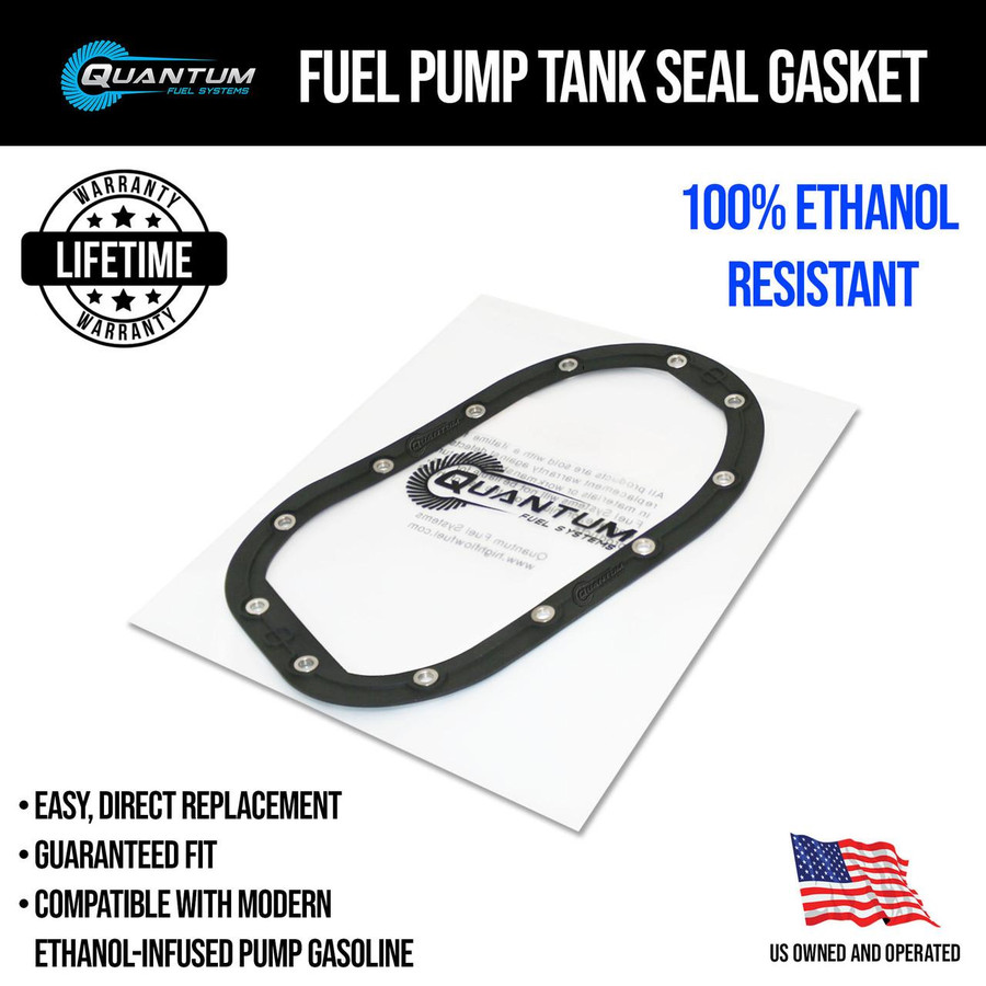 QFS Fuel Pump w/ Fuel Pressure Regulator, Tank Seal, Fuel Filter, Strainer for Harley Davidson Motorcycle - OEM Replacement, HFP-370HD-RT7F QFS 