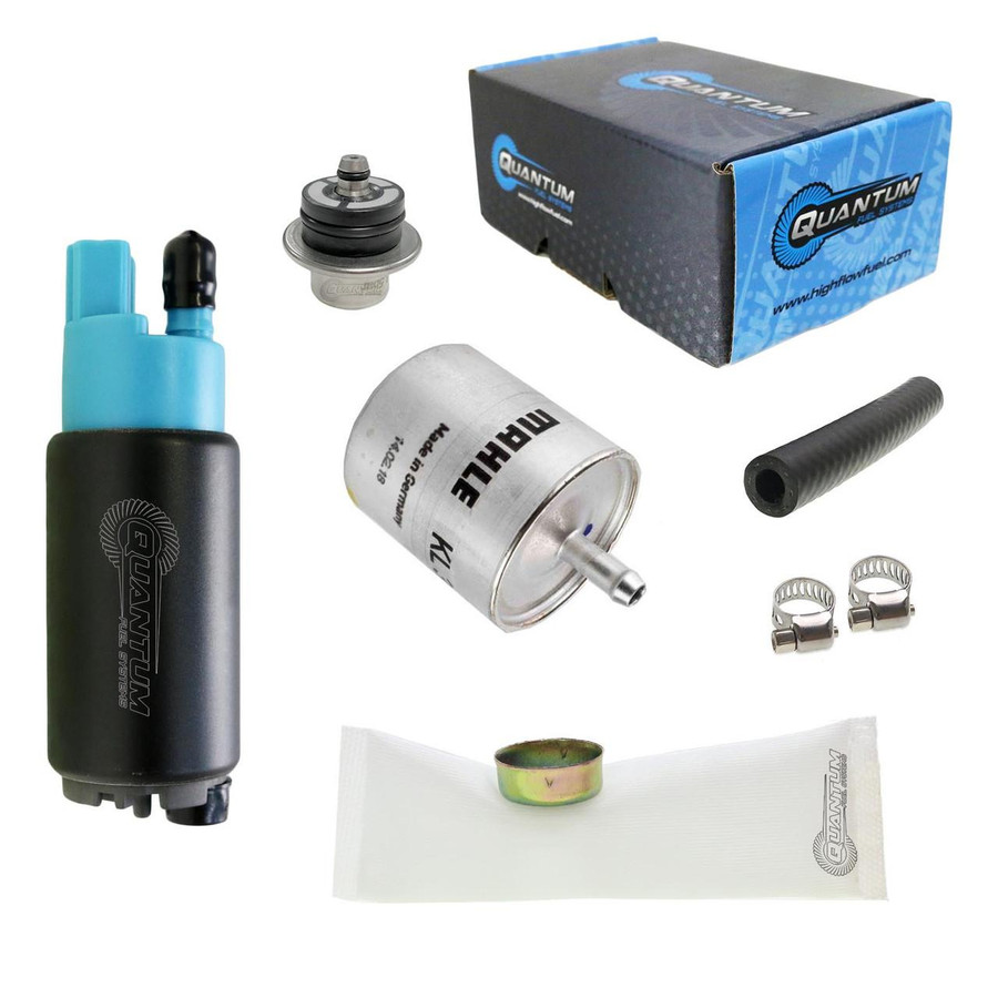 QFS Fuel Pump w/ Pressure Regulator & Genuine Mahle Filter for BMW Motorcycle - OEM Replacement, HFP-382-BRF2 QFS 