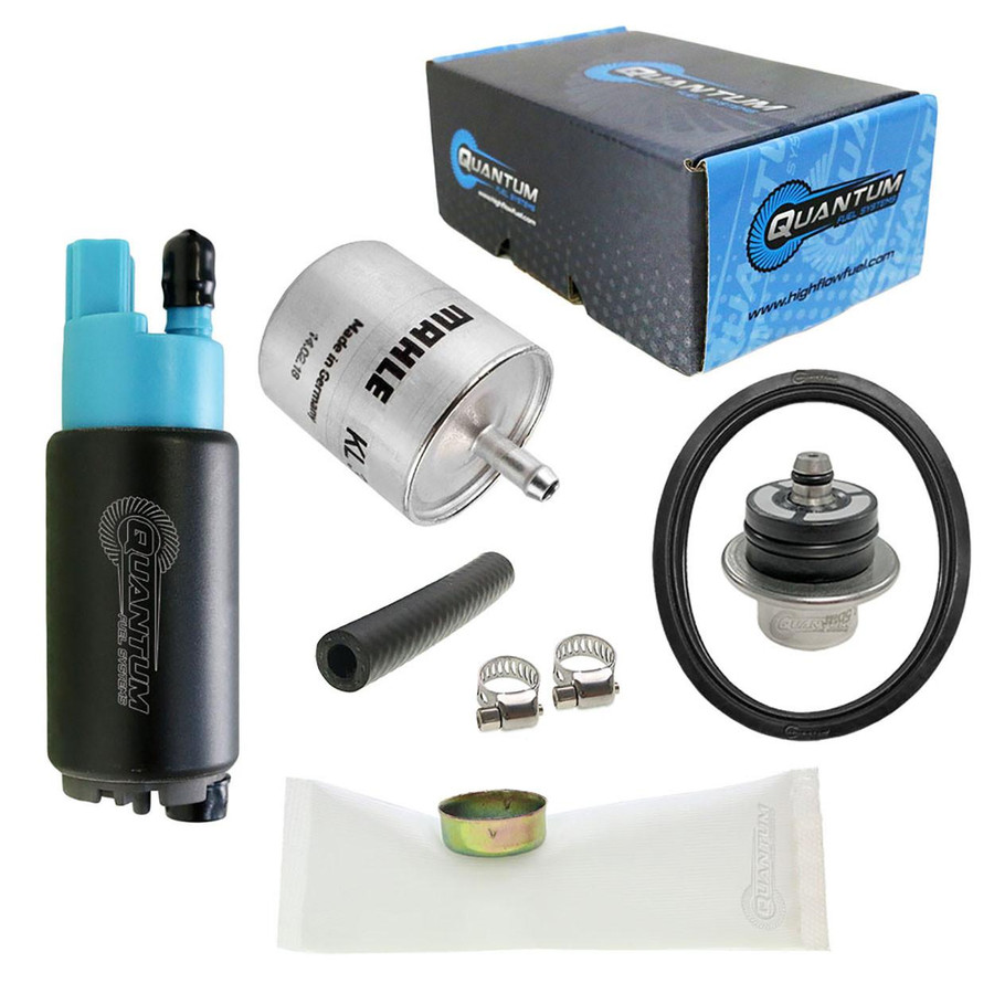 QFS Fuel Pump w/ Regulator, Tank Seal, Genuine Mahle Filter, Strainer for BMW Motorcycle - OEM Replacement, HFP-382-BRT3F2 QFS 