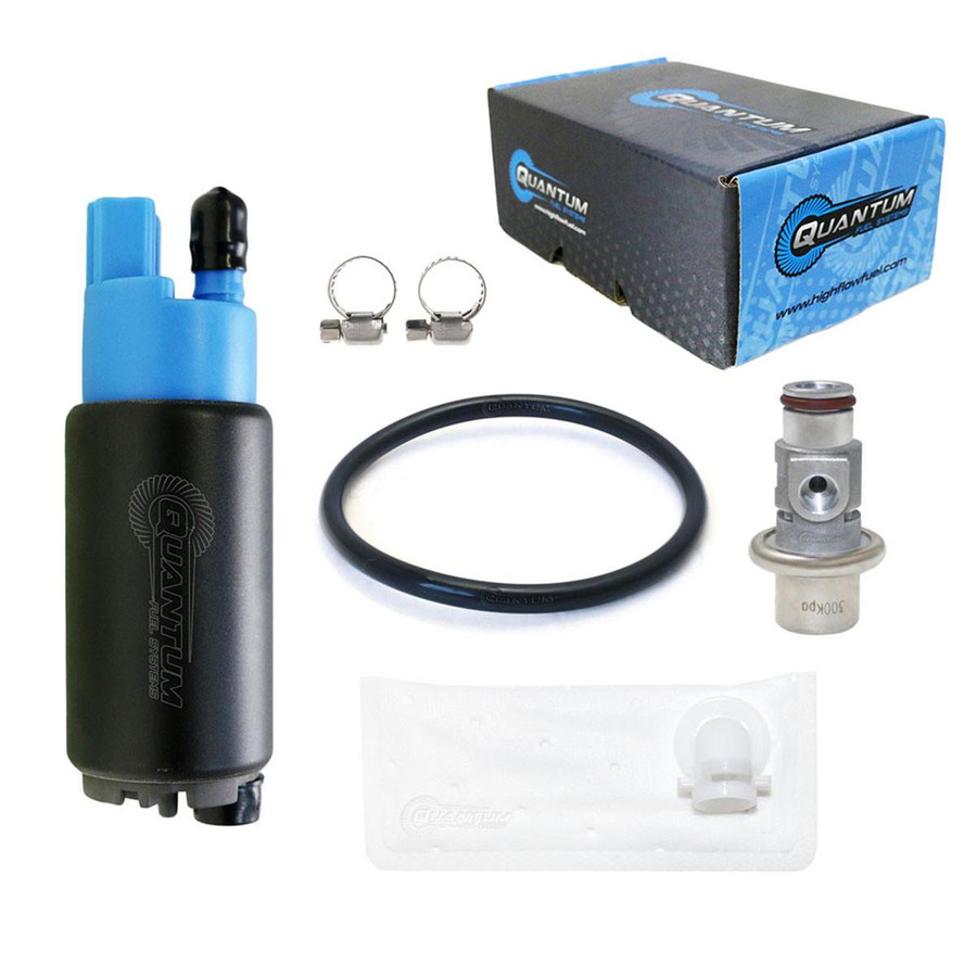 QFS Fuel Pump w/ Pressure Regulator, Tank Seal, Strainer for Suzuki Motorcycle - OEM Replacement, HFP-382-S122RT QFS 