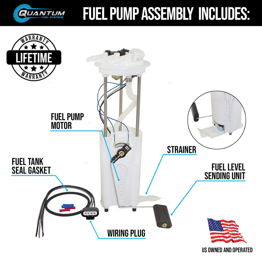 QFS Fuel Pump Assembly - OEM Replacement for Airtex E3506M - HFP-A157 QFS  QFS Fuel Pump Assembly - OEM Replacement for Airtex E3506M - HFP-A157 QFS