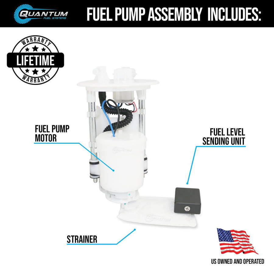 QFS Fuel Pump Assembly for 2007-2024 Yamaha Grizzly 700, 2016-2024 Yamaha Kodiak 700 & More - OEM Replacement, HFP-A221 | QFS 