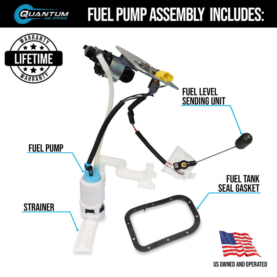 QFS Fuel Pump Assembly for 2008-2018 Harley Davidson Softail - OEM Replacement for 75211-08 & 75141-08A, HFP-A266 | QFS 