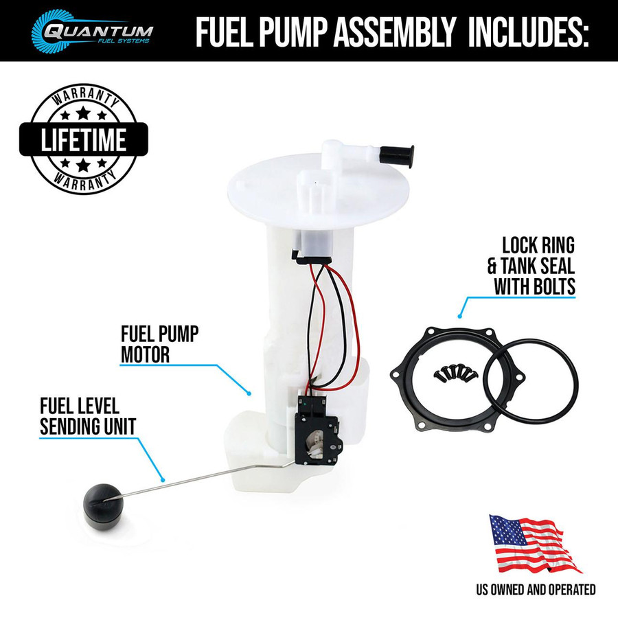 QFS Fuel Pump Assembly for 2009-2013 Honda Mule 4000/4010 - OEM Replacement for 49040-0034, HFP-A487 | QFS 