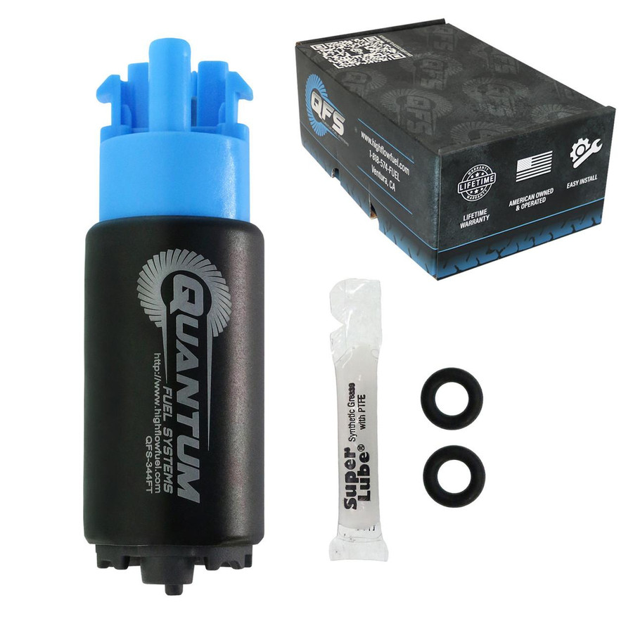 QFS 340LPH Fuel Pump w/ Installation Kit - Automotive Performance, QFS-344FT-1009 High Flow Fuel 