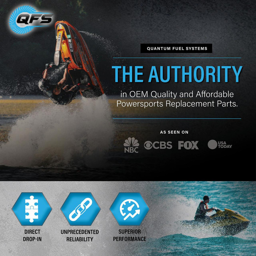 QFS High Pressure & Low Pressure Fuel Pumps For Mercury Marine Outboard Engines, OEM Replacements for 8M0062770 & 8M0062771, HFP-CPN11 QFS 