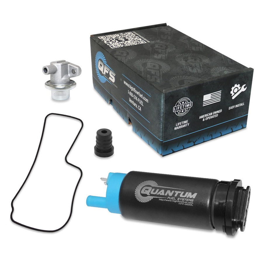 QFS Fuel Pump w/ Strainer, Fuel Pressure Regulator & Tank Seal for Mercury Outboard Engines - OEM Replacement for 892267A51, HFP-382ML-OBRT | QFS 