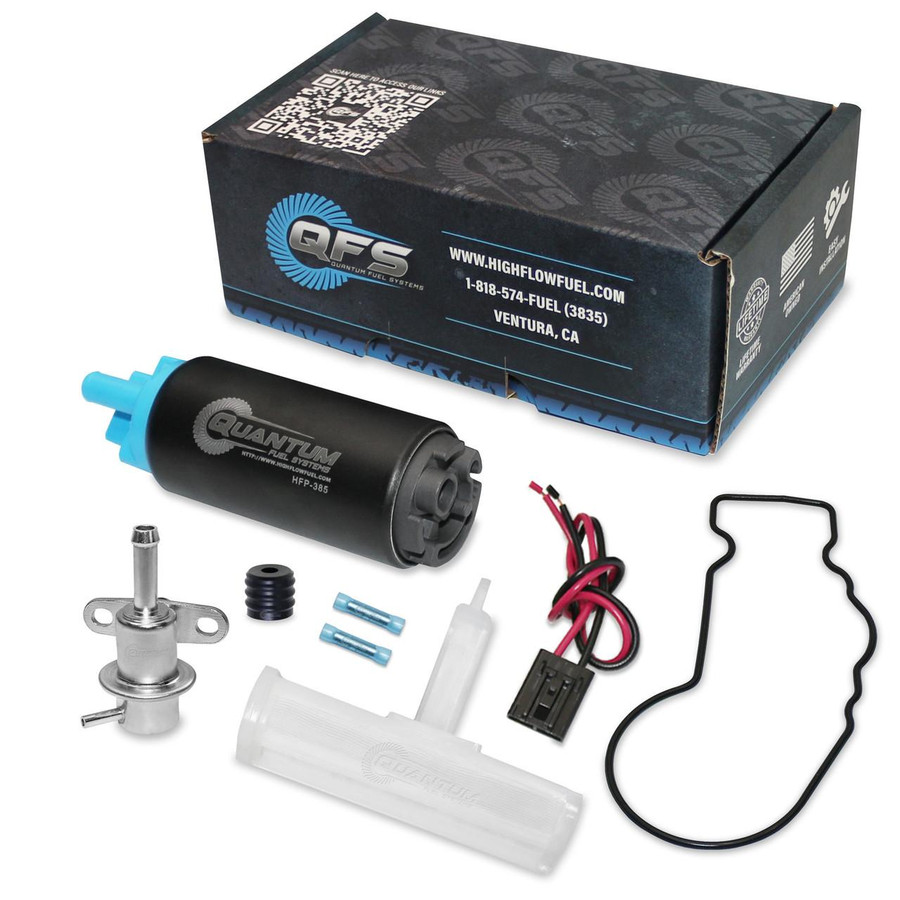 QFS Fuel Pump w/ Strainer, Fuel Pressure Regulator & Tank Seal for Yamaha & Mercury Marine Applications - OEM Replacement, HFP-385-OB2RT | QFS 