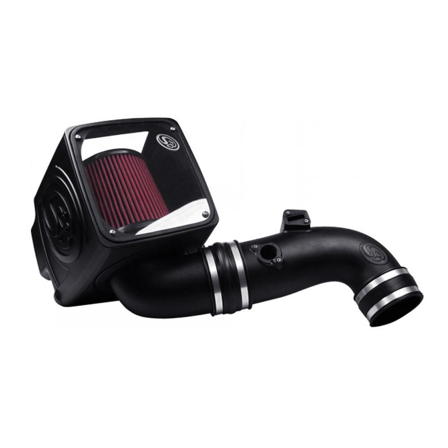 S&B Filters S&B Cold Air Intake For 11-16 Chevrolet Silverado Sierra GMC V8-6.6L LML Duramax Cotton Cleanable Red  S&B Filters S&B Cold Air Intake For 11-16 Chevrolet Silverado Sierra GMC V8-6.6L LML Duramax Cotton Cleanable Red