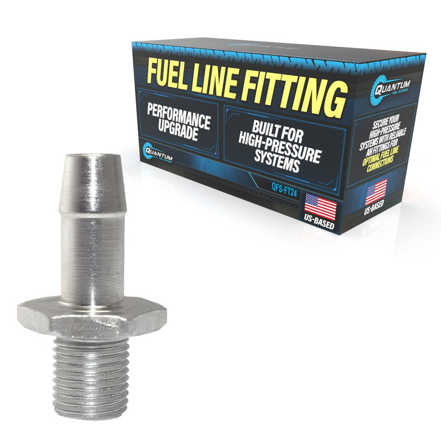  QFS-FT24 8mm Single Barb Inline Fuel Pump Fitting, Replaces 128-3024 