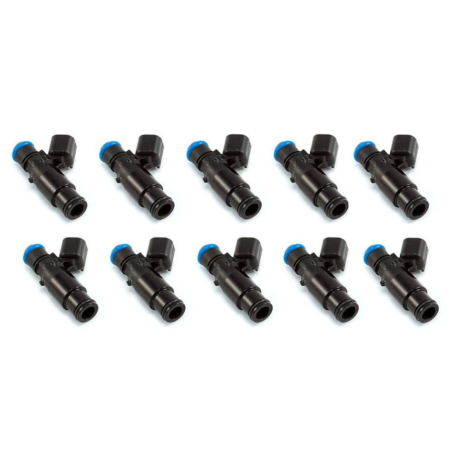 Injector Dynamics ID1050-XDS, for Dodge SRT-10 / 8.3L & 8.4L engines. 14mm (black) bottom adaptors. Set of 10. 