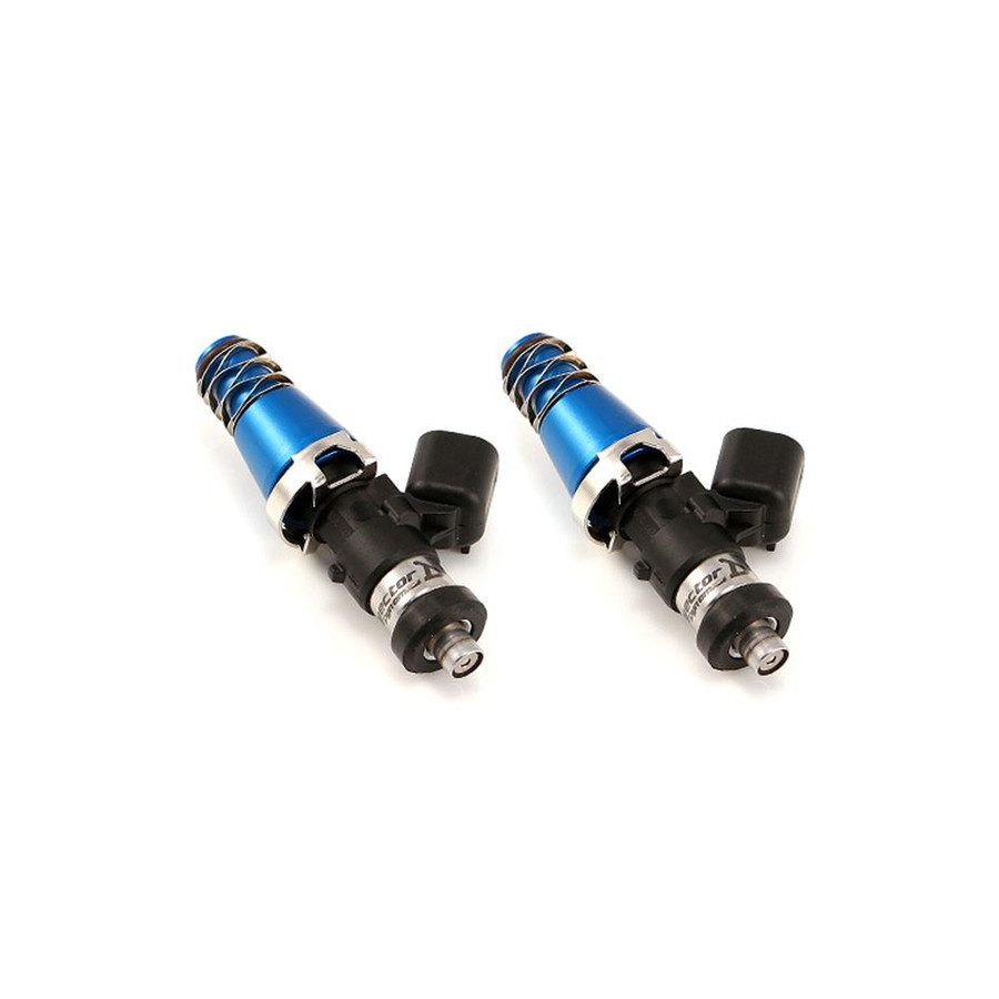 Injector Dynamics ID1300, for 79-86 RX-7. 11mm (blue adapter tops). -204 / 14mm lower o-rings. Set of 2. 
