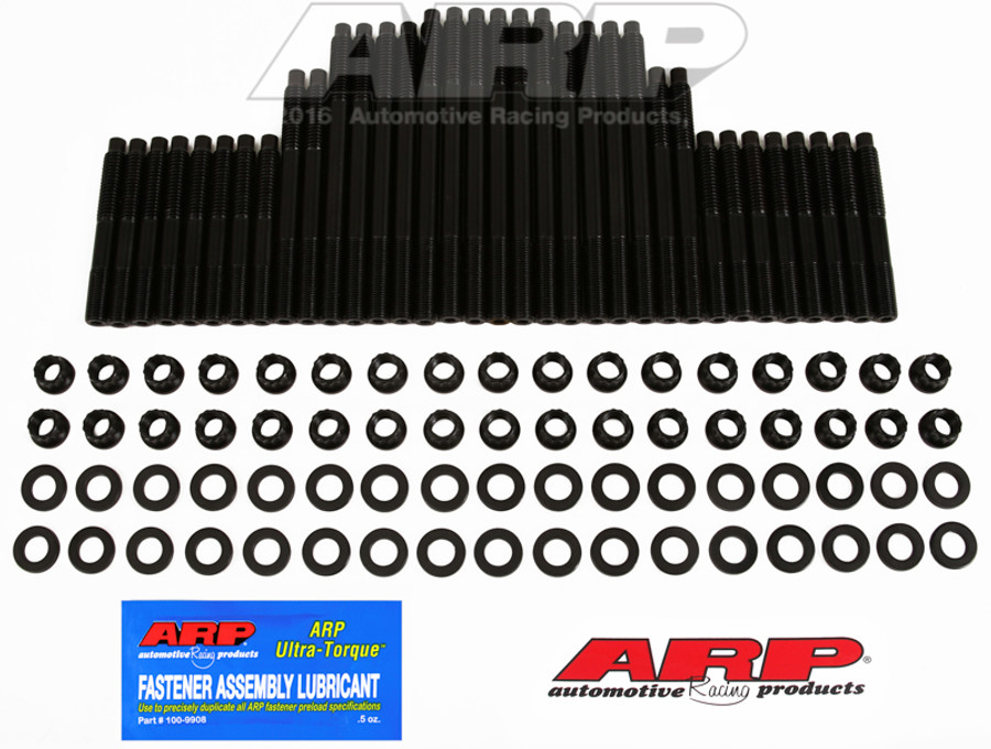 ARP SBC W/Brodix,Rodeck Alum Block, 12/18 Brodix Head 7/16 Studs Head Stud Kit, 134-4308