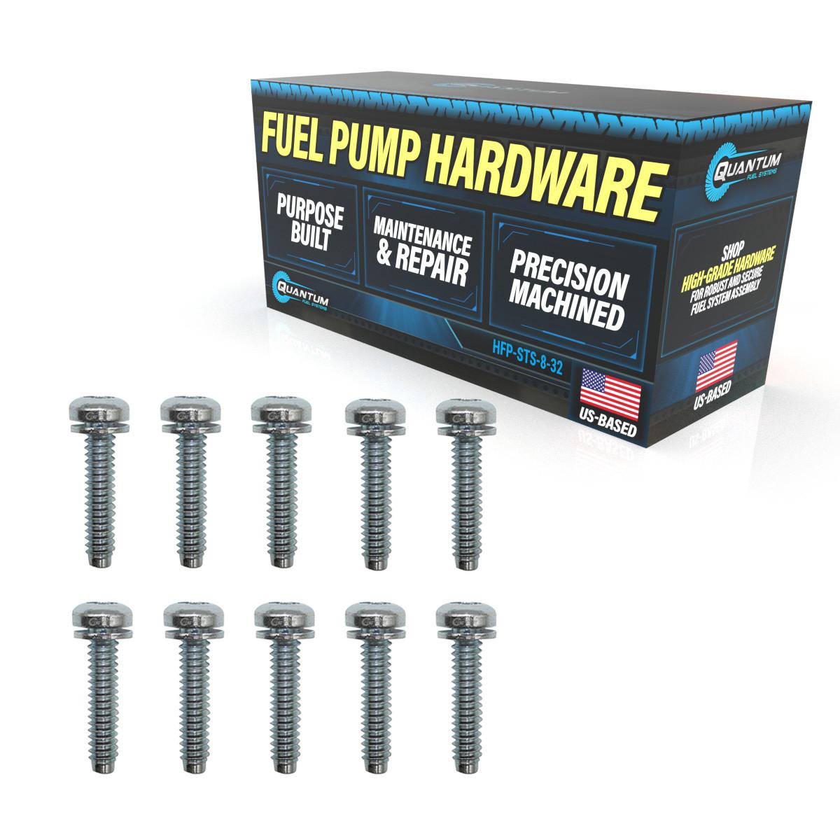 Fuel Tank Access Cover Screw - QTY 10, HFP-STS-8-32 QFS