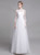 White Tulle Lace Long Sleeve Wedding Dress
