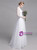 White Tulle Lace Long Sleeve Wedding Dress