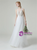 Simple White Tulle V-neck Wedding Dress