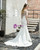 Sexy White Mermaid Satin Cap Sleeve Beading Sequins Wedding Dress