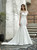 Sexy White Mermaid Satin Cap Sleeve Beading Sequins Wedding Dress