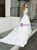 White Tulle Lace Appliques Beading Off the Shoulder Wedding Dress