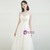 White Two Piece Tulle Lace Spagehtti Straps Wedding Dress