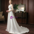 Elegance White Satin Backless Wedding Dress
