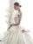 Unique White Satin Strapless Wedding Dress With Litter Train
