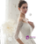 White Satin Lace Short Sleeve Open Back Wedding Dress
