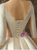 Alluring White Satin Short Sleeve Wedding Dress