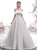 White Satin Off the Shoulder Wedding Dress