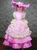 Pink Long Sleeve Rococo Baroque Vintage Dress