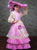 Pink Long Sleeve Rococo Baroque Vintage Dress