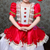 Red Satin Puff Sleeve Masquerade Baroque