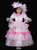 Pink White Organza Victorian Baroque Dress